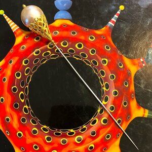 Classic pearly orb hat pin